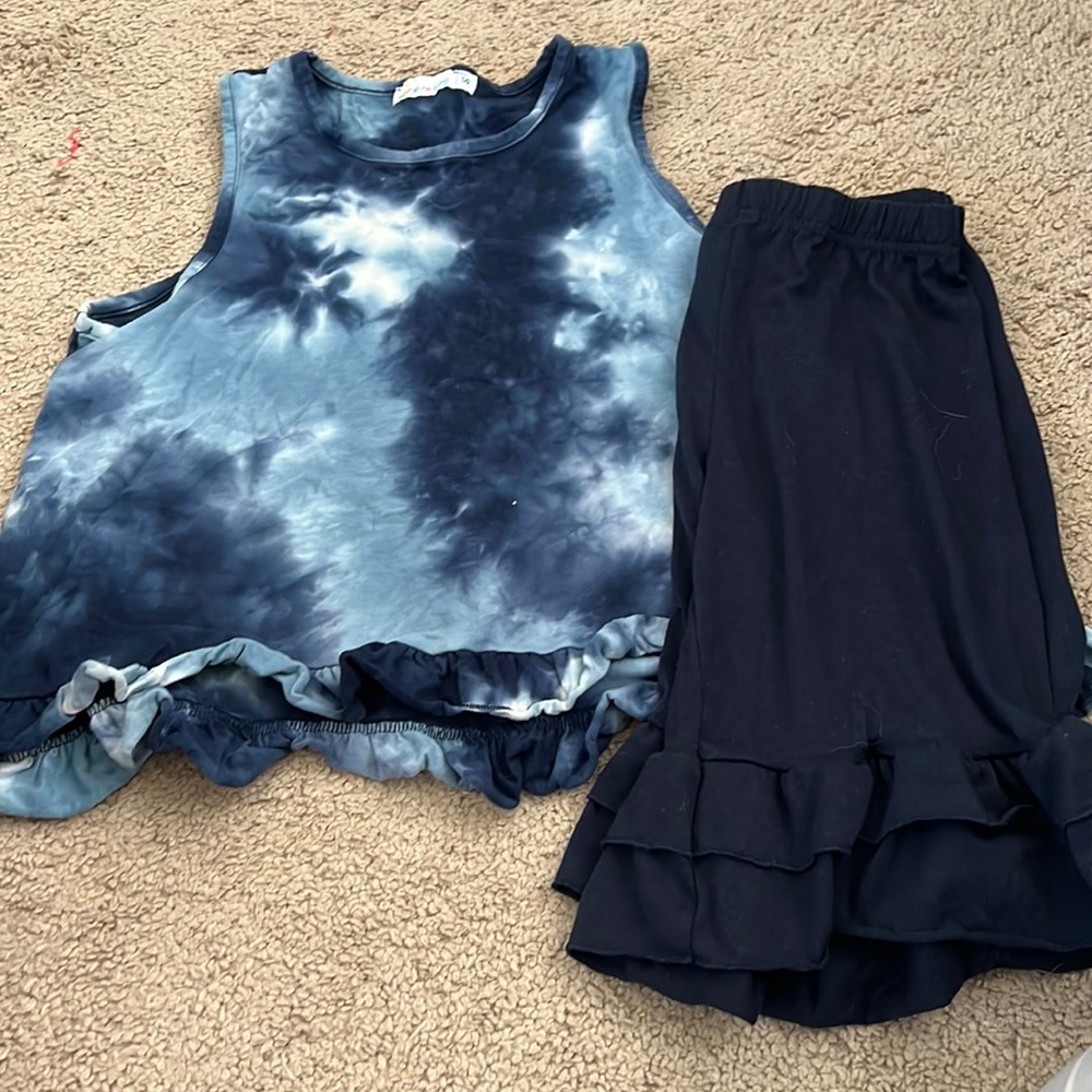 Girls Ruffle Shott Set